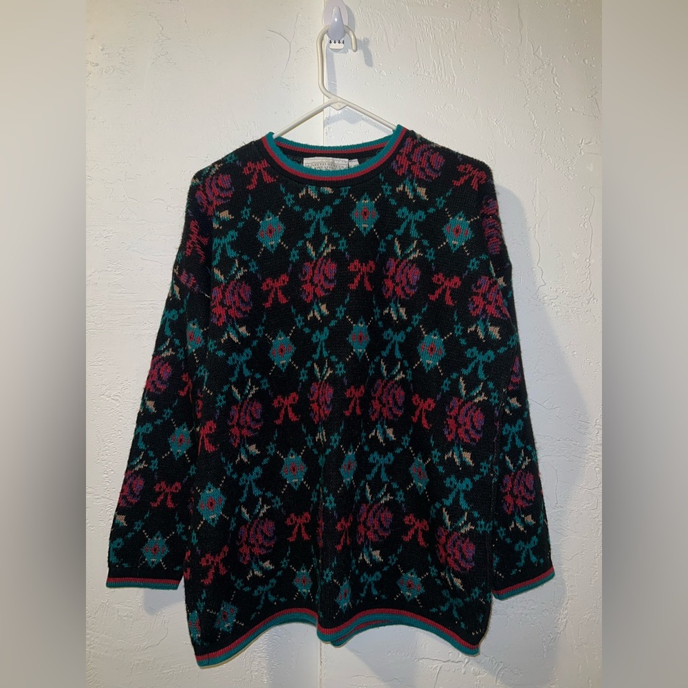Vintage Christmas Bow Sweater